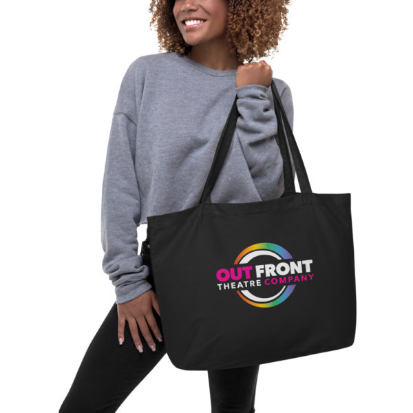 Out Front Theatre Large organic tote bag